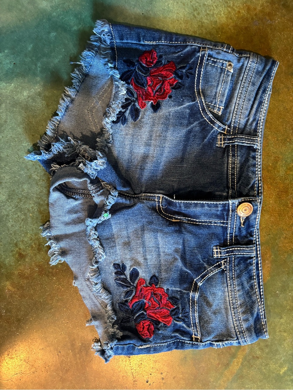 Almost Famous Blue Denim Short-Style Shorts
